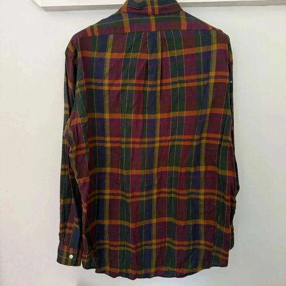 Ralph Lauren Blake 100% Cotton Tartan Plaid Button-Down Shirt Men's Size L - Picture 4 of 7